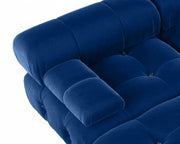 Italian deianira 104inch Wide Velvet Reversible Modular Sofa & Chaise