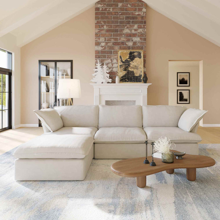 Divano Modular Sofa-Three Seats with 1 Ottoman