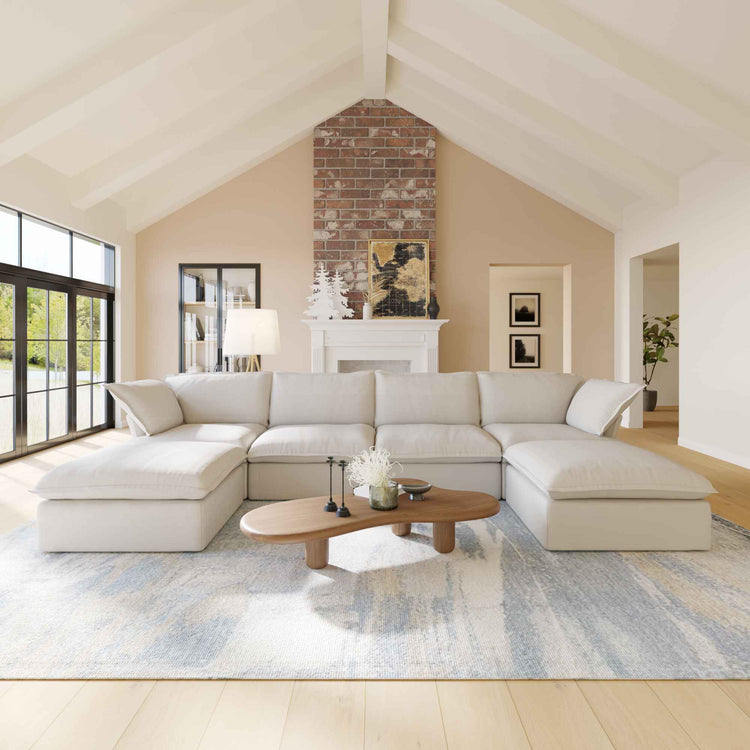 Divano Modular Sofa-Four Seats with 2 Ottomans