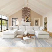 Divano Modular Sofa-Four Seats with 2 Ottomans