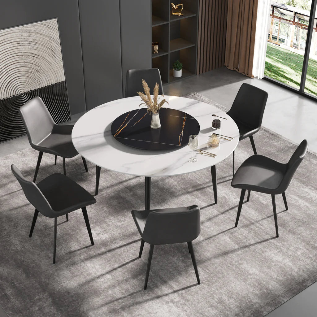 5 person deals round dining table