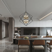 Dinkins 8 - Light Lantern Geometric Chandelier