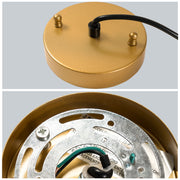 Industrial Hanging Pendant Lights,Barn Pendant Light,Linear Dome Pendant Lighting,for Dinning Room/Bedroom/Barn