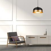 Industrial Hanging Pendant Lights,Barn Pendant Light,Linear Dome Pendant Lighting,for Dinning Room/Bedroom/Barn