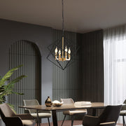 4 - Light Lantern Geometric Chandelier