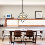 4 - Light Lantern Geometric Chandelier