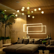 Pendant lights with 12-lights