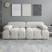 Magic Home Teddy Velvet Sectional Modular Sofa Set