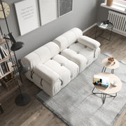 Magic Home Teddy Velvet Sectional Modular Sofa Set