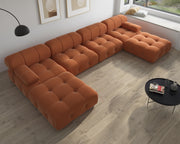 Italian deianira 104inch Wide Velvet Reversible Modular Sofa & Chaise