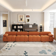 Italian deianira 104inch Wide Velvet Reversible Modular Sofa & Chaise