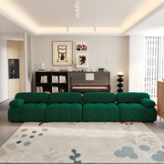 Italian deianira 104inch Wide Velvet Reversible Modular Sofa & Chaise