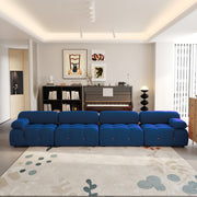 Italian deianira 104inch Wide Velvet Reversible Modular Sofa & Chaise