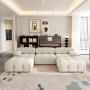 Italian deianira 104inch Wide Velvet Reversible Modular Sofa & Chaise