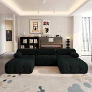 Italian deianira 104inch Wide Velvet Reversible Modular Sofa & Chaise