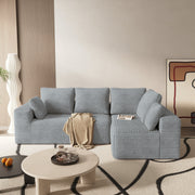 Modern L-Shaped Sectional Sofa for Living Room Bedroom