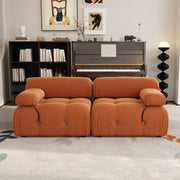 Italian deianira 104inch Wide Velvet Reversible Modular Sofa & Chaise