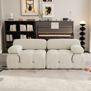 Italian deianira 104inch Wide Velvet Reversible Modular Sofa & Chaise