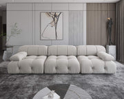 Italian deianira 104inch Wide Velvet Reversible Modular Sofa & Chaise