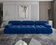 Italian deianira 104inch Wide Velvet Reversible Modular Sofa & Chaise