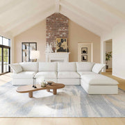 Divano Modular Sofa-Four Seats with 2 Ottomans