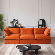 Divano Velvet Modular Sofa-Three Seats