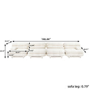 Dolce Modular Sofa | 4-Seater