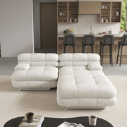 Dolce Modular Sofa | Loveseat With 1 Ottoman