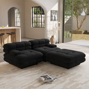 Dolce Modular Sofa | Loveseat With 1 Ottoman