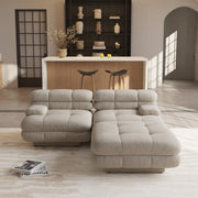Dolce Modular Sofa | Loveseat With 1 Ottoman