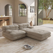 Dolce Modular Sofa | Loveseat With 1 Ottoman