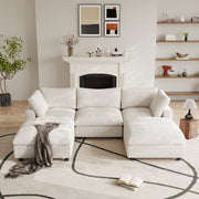 Modular Sectional Sofa, Plush Deep Seat Cloud Sofa Couch