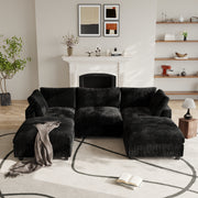 Modular Sectional Sofa, Plush Deep Seat Cloud Sofa Couch