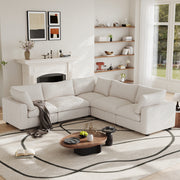 Modular Sectional Sofa, Plush Deep Seat Cloud Sofa Couch