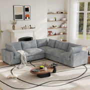 Modular Sectional Sofa, Plush Deep Seat Cloud Sofa Couch