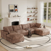 Modular Sectional Sofa, Plush Deep Seat Cloud Sofa Couch