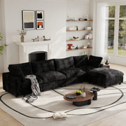 Modular Sectional Sofa, Plush Deep Seat Cloud Sofa Couch