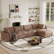 Modular Sectional Sofa, Plush Deep Seat Cloud Sofa Couch