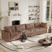 Modular Sectional Sofa, Plush Deep Seat Cloud Sofa Couch