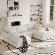 Modular Sectional Sofa, Plush Deep Seat Cloud Sofa Couch