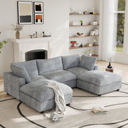 Modular Sectional Sofa, Plush Deep Seat Cloud Sofa Couch