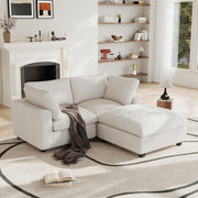 Modular Sectional Sofa, Plush Deep Seat Cloud Sofa Couch