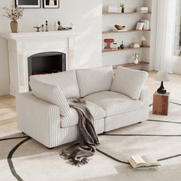 Modular Sectional Sofa, Plush Deep Seat Cloud Sofa Couch