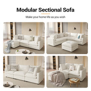 Modular Sectional Sofa, Cloud Couches for Living Room