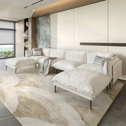 Sectional Sofa with High Sofa Legs