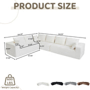 Modern L-Shaped Sectional Sofa for Living Room Bedroom