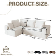 Modern L-Shaped Sectional Sofa for Living Room Bedroom