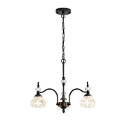 Luxury 3 & 5-Light Chandelier Fixtures with Crystal Glass Shade