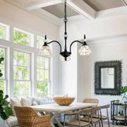 Luxury 3 & 5-Light Chandelier Fixtures with Crystal Glass Shade