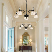 Luxury 3 & 5-Light Chandelier Fixtures with Crystal Glass Shade